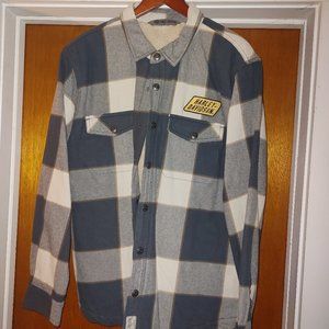 Harley Davidson lined flannel jacket size slim XL